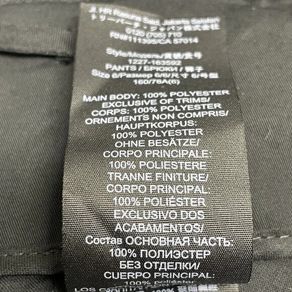 NEW TORY BURCH Women’s Crepe Straight Pants Black Size 6 Tailored Dress Trousers - Picture 3 of 7